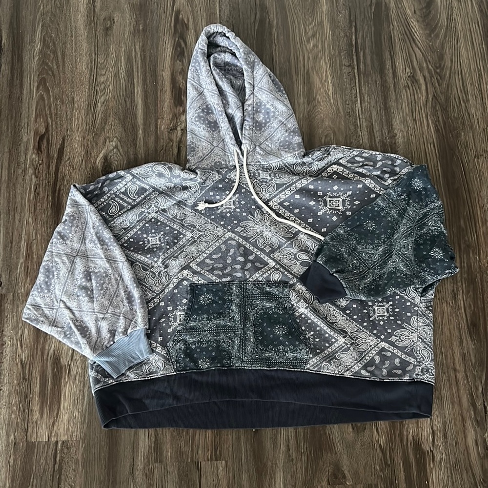 Bandana Print Hoodie
